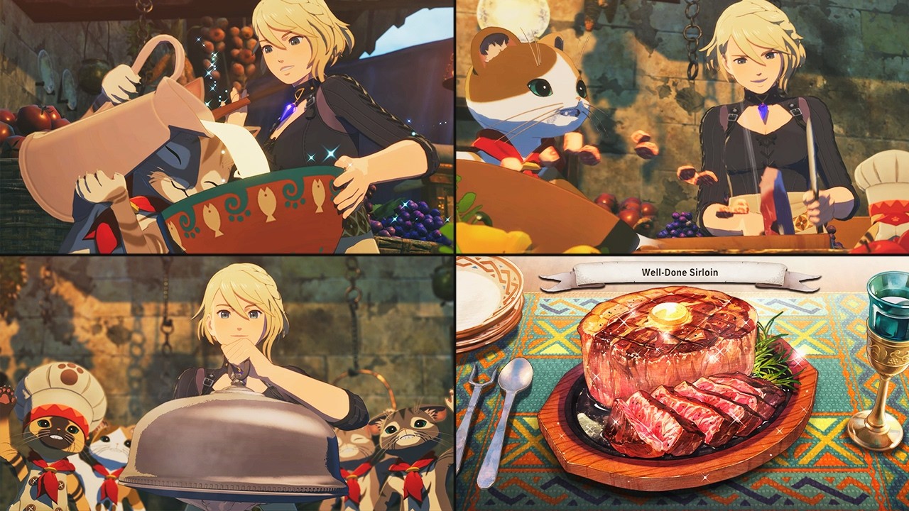 Monster Hunter Stories 3 - All Foods & Cooking Animations