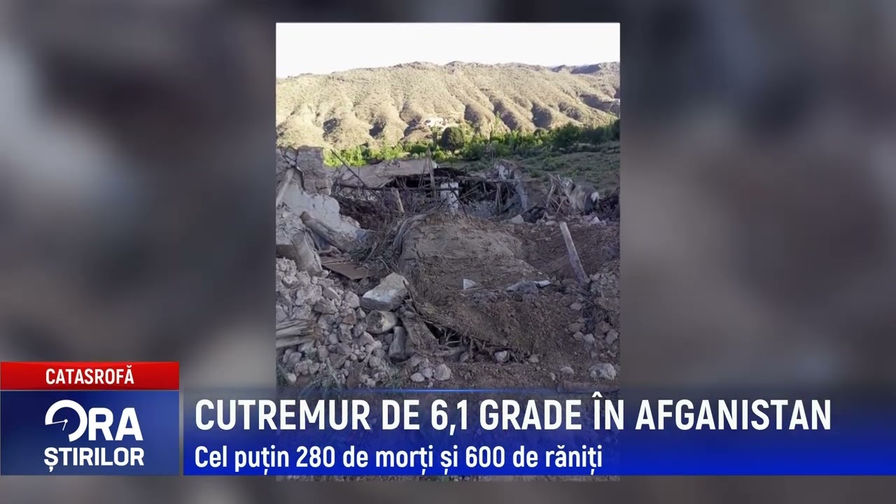 CUTREMUR DE 6,1 GRADE &Icirc;N AFGANISTAN