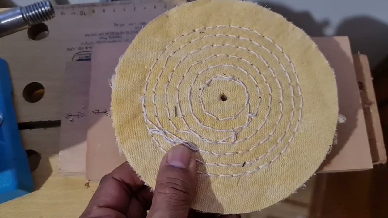 Adaptação de discos de polimento a motoesmeril com eixo 13mm.