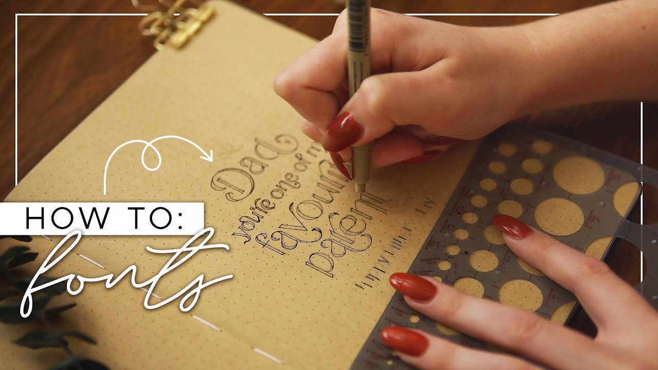 How To Hand Letter with a Ruler & Circle Template!