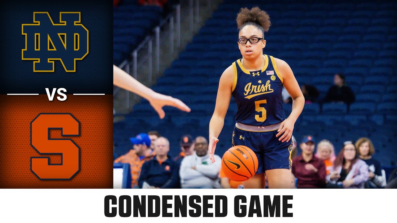 Notre Dame vs. Syracuse Condensed Game | 2024-25 ACC Women's Basketball