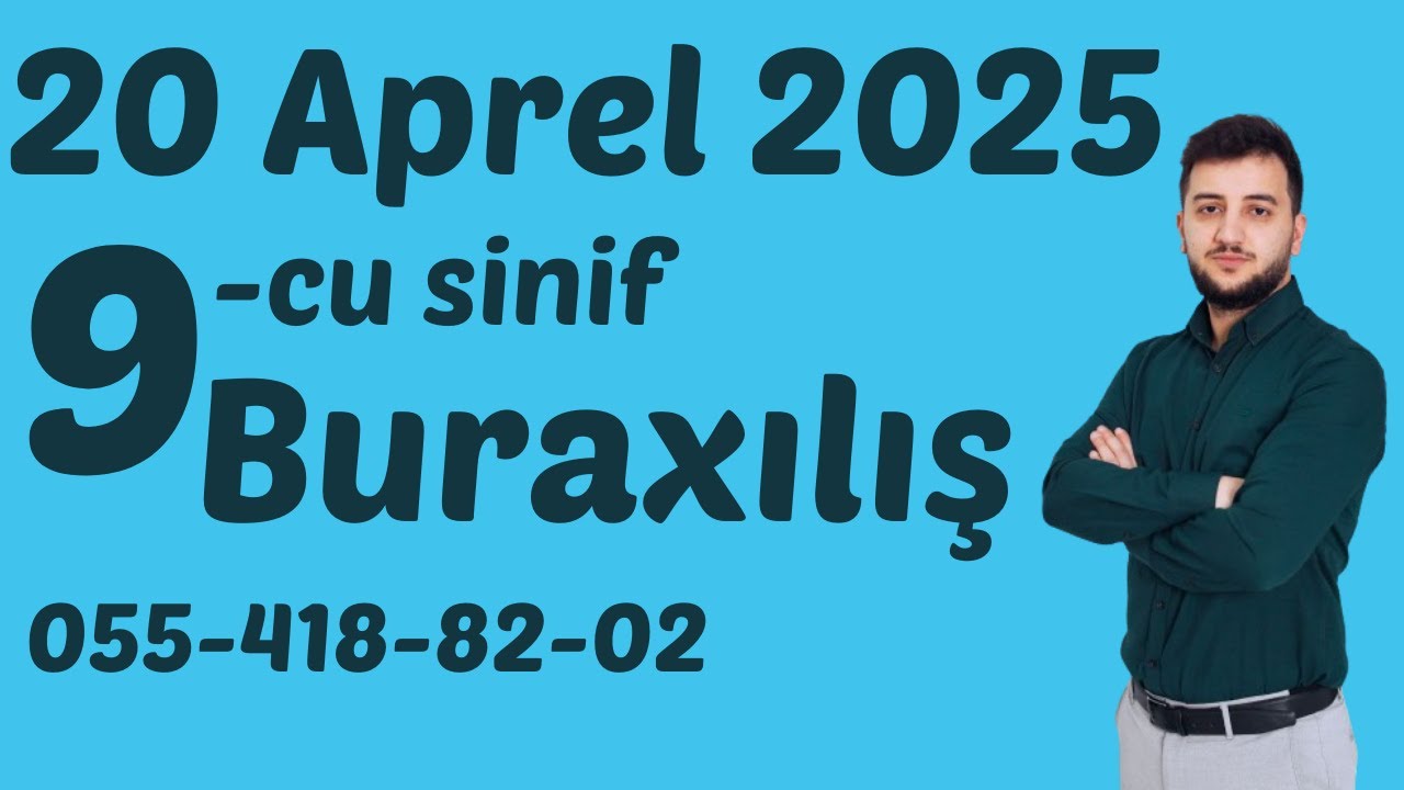 20 Aprel buraxılış Azərbaycan dili 9-cu sinif l Elnur Camallı