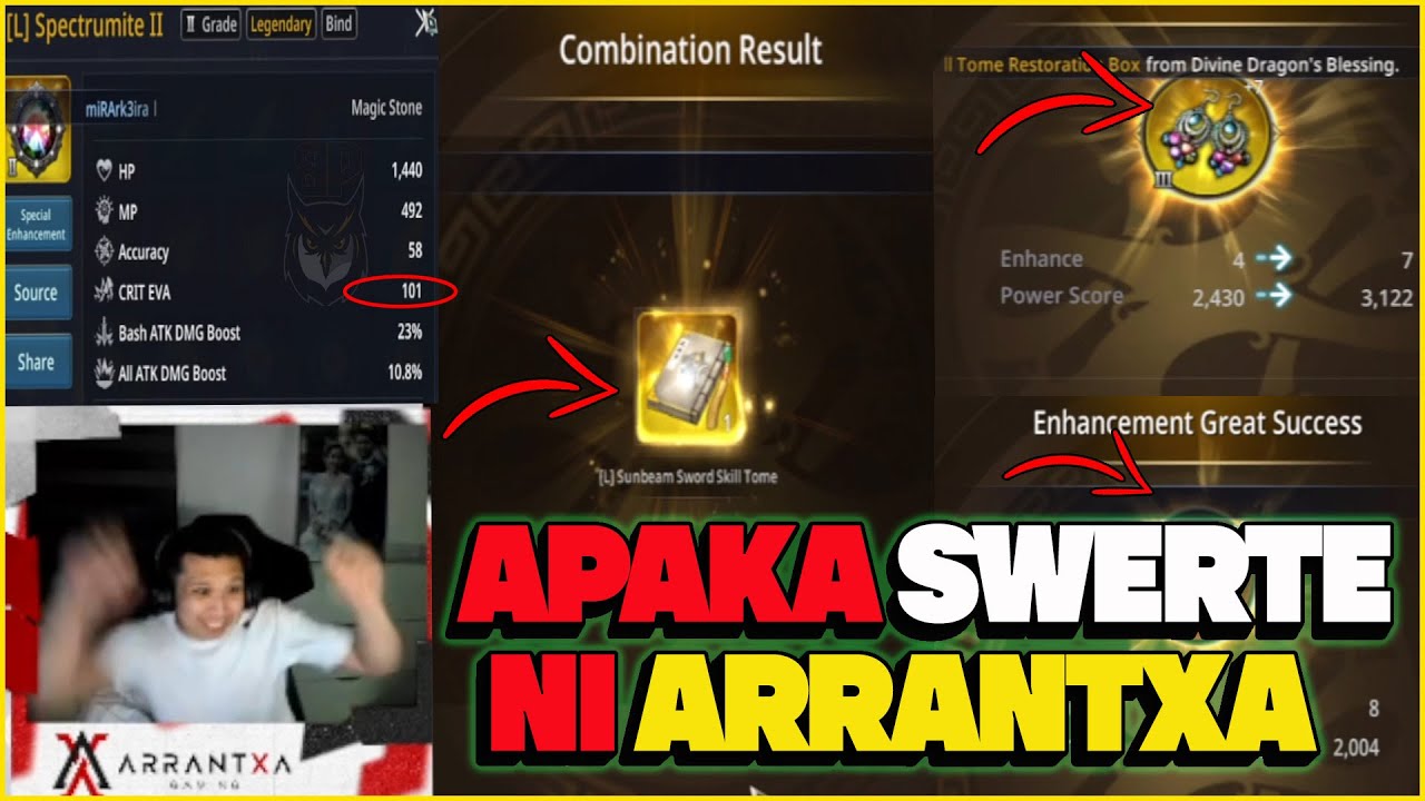 GRABE ANG SWERTE NI BOSS SEL | ARRANTXA CRAFTING LEGEND SPECTRUMITE & LEGEND EARRING | 1TAP LEGEND