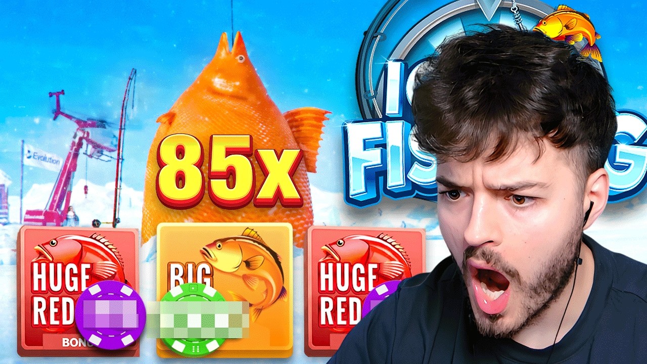 CATCHING HUGE FISH ON ICE FISHING LIVE (GAME SHOW)