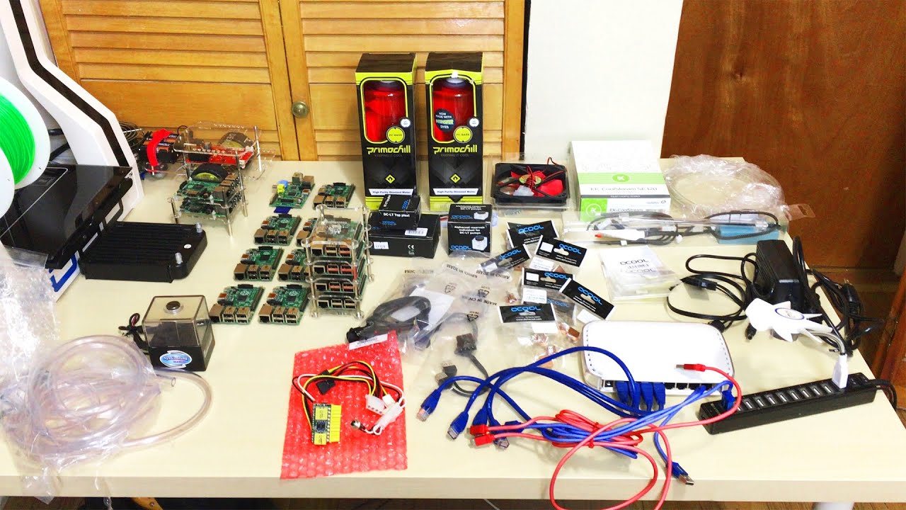 Water Cooled Raspberry Pi 3 Cluster (Supercomputer) Part 1 - The Parts