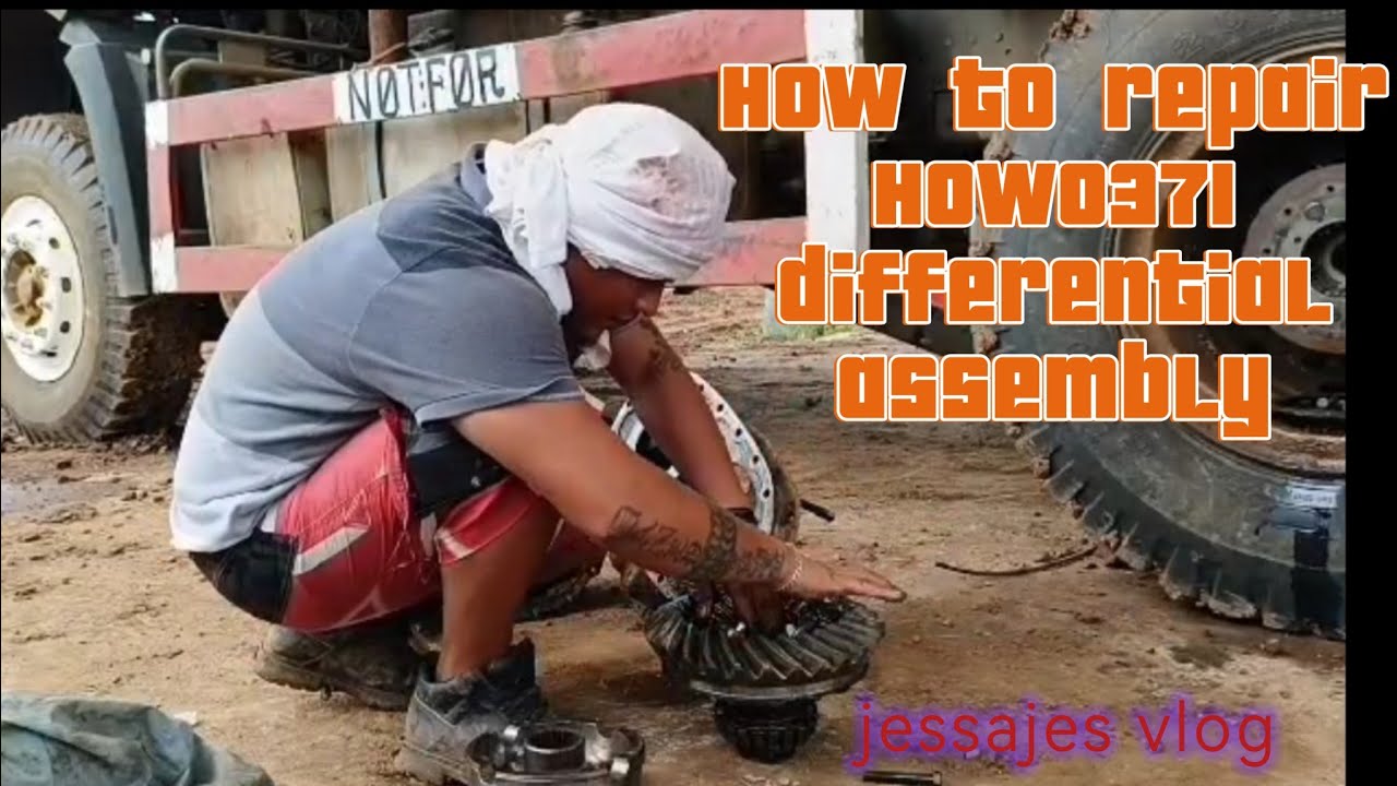 How to repair HOWO371 differential Assy.power divider and rear differential Carrier @jessajesvlog