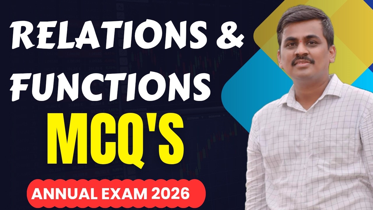 2nd PU RELATIONS AND FUNCTIONS MCQ 2026 | CLASS 12TH MCQ IMPORTANT QUESTIONS RELATIONS & FUNCTIONS .