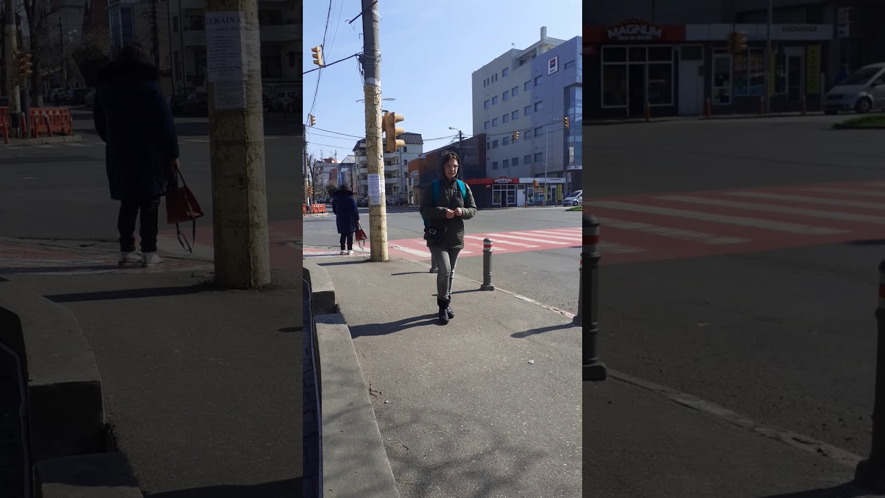 Dirijarea unei intersectii / semnele politistului rutier.