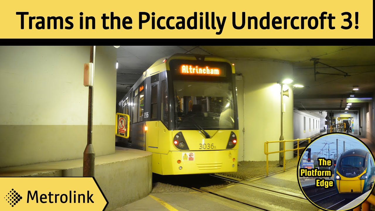 Trams in the Piccadilly Undercroft 3 - Manchester Metrolink!