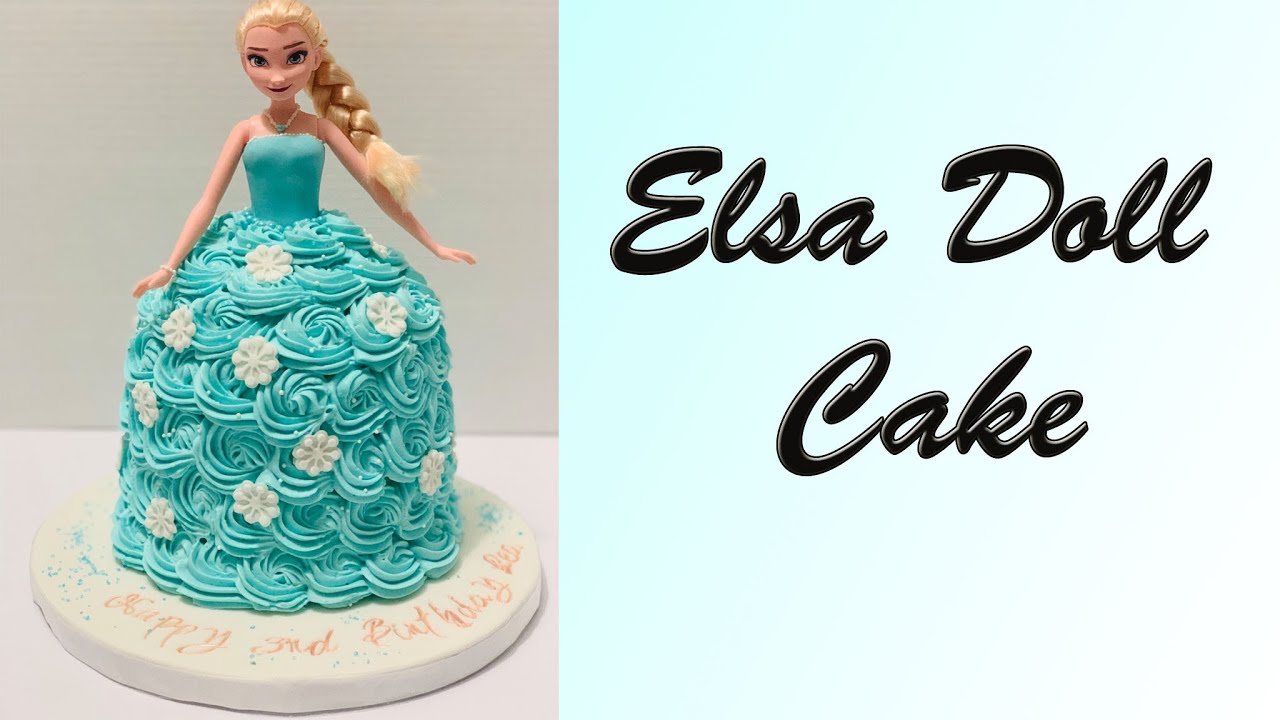 Frozen Elsa Doll Cake Tutorial