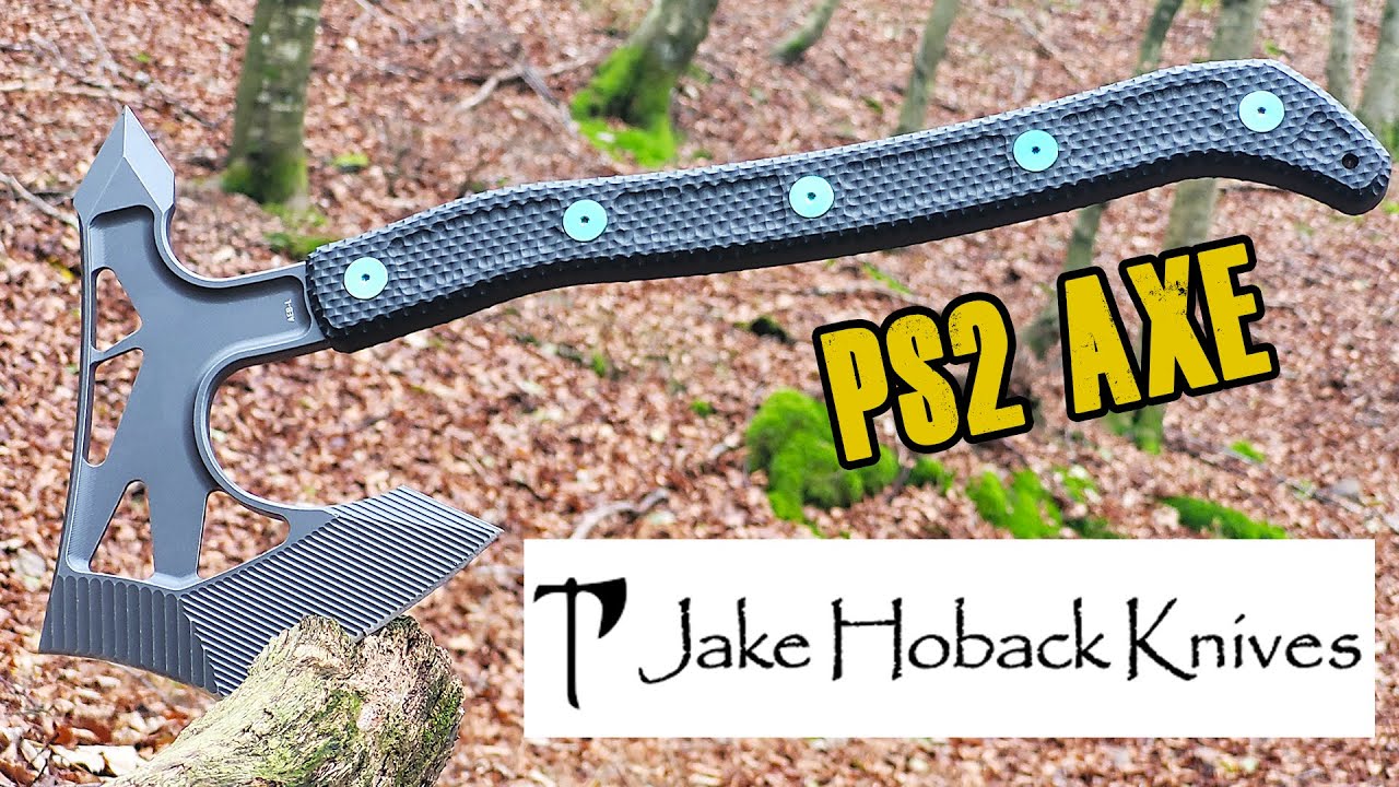 Accetta ultraleggera in acciaio e carbonio - jake hoback knives Ps2 Axe