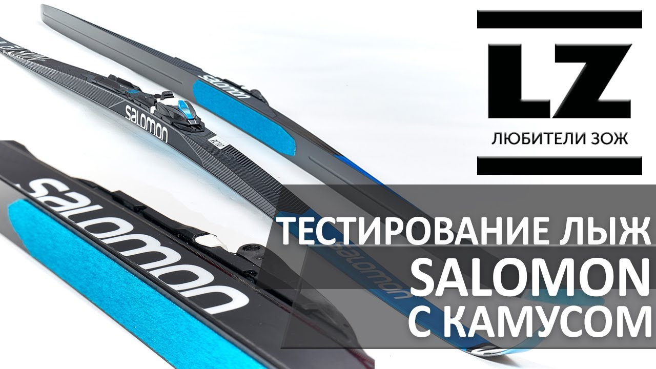 Обзор классических лыж Salomon с камусом.