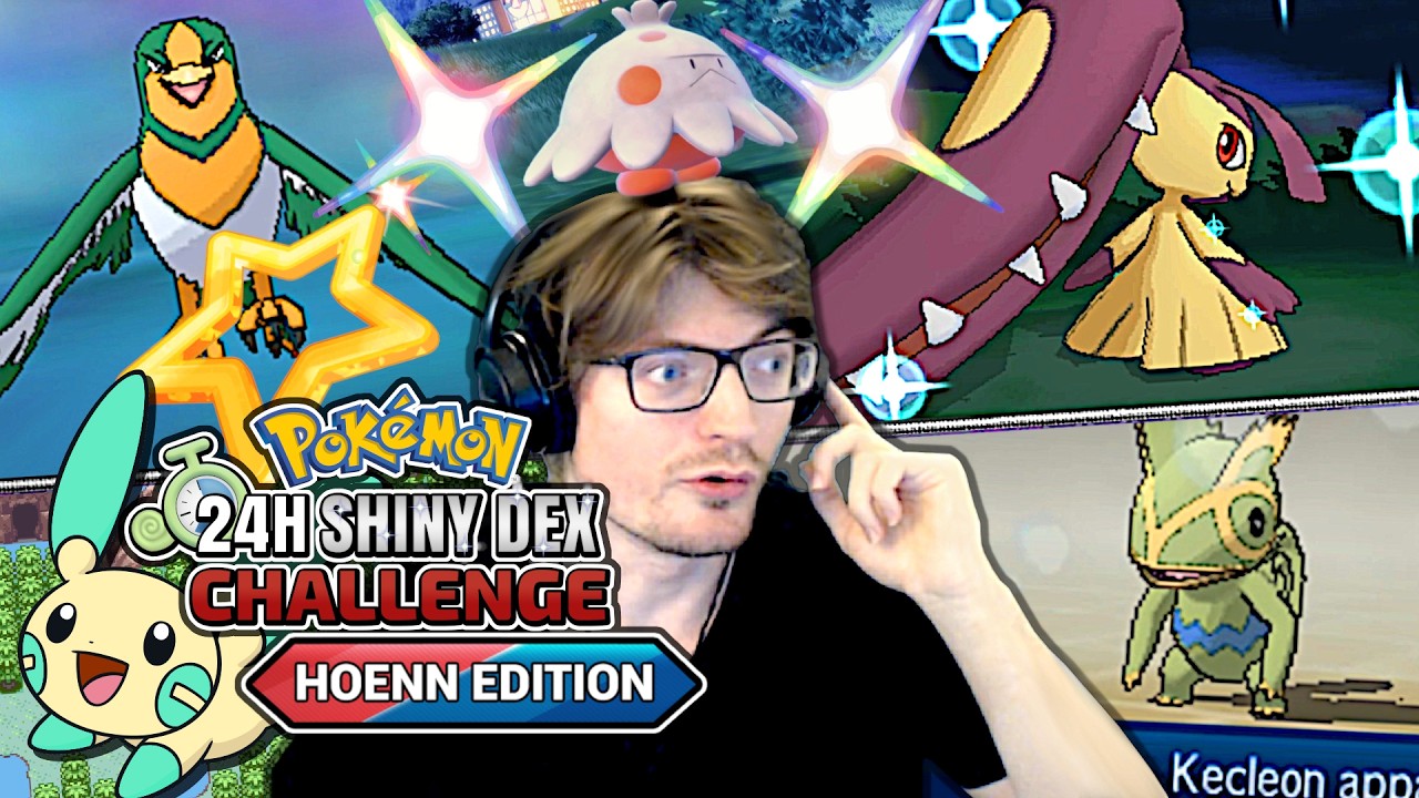 7.8/10, TROP DE SHINY ? - 24h SHINY Dex Challenge [HOENN] | Pt.1