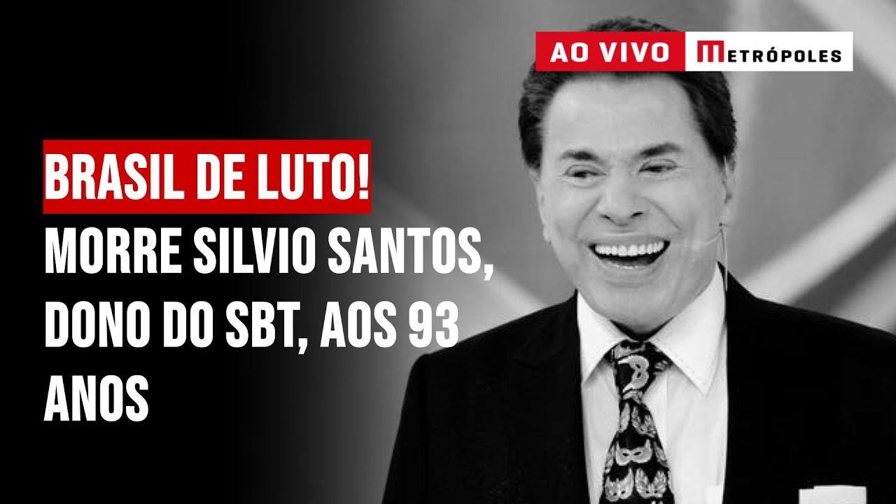 Morr3 Silvio Santos, dono do SBT, aos 93 anos