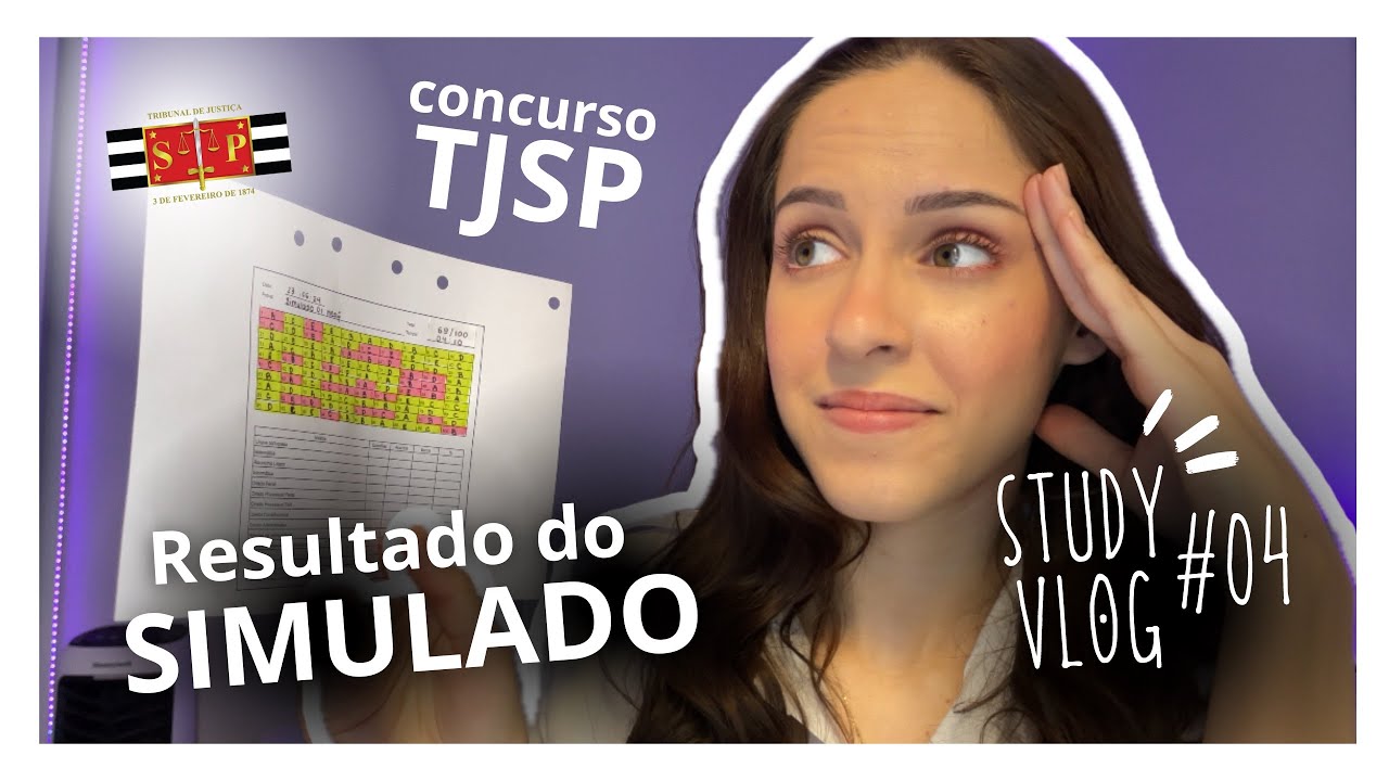 STUDY VLOG #04 - respondendo simulado do concurso de escrevente TJSP + DICAS