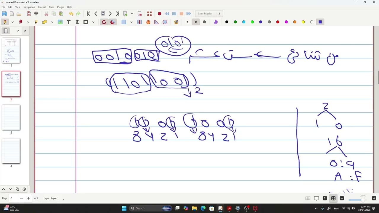 شرح نظام الست عشر Hexadecimal | الفصل السادس | الدرس الثالث