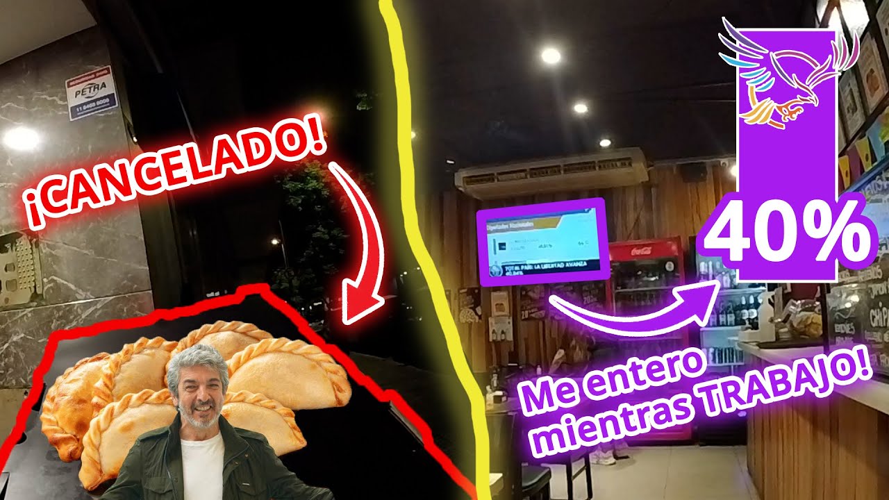 Le CANCELO pedido a CLIENTE🥟 / Veo resultados de las ELECCIONES trabajando!🗳️ - Delivery Motovlog #1