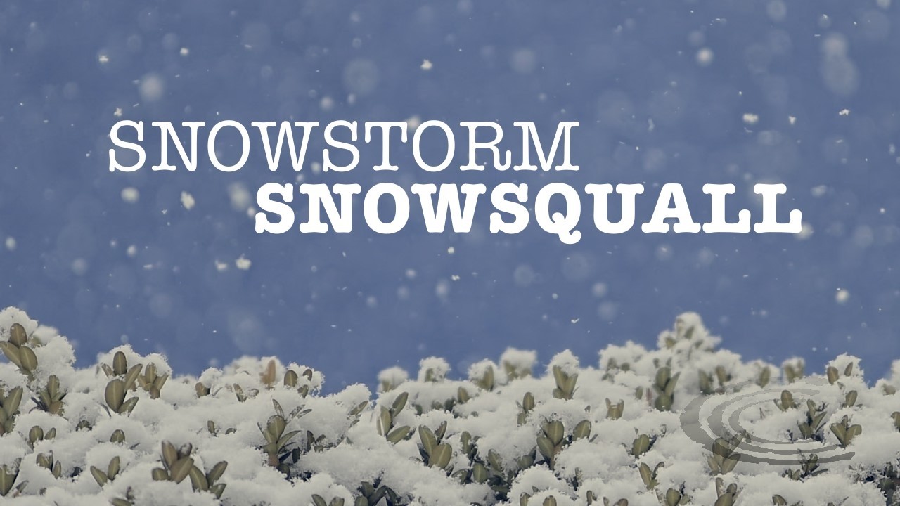 Snowstorm & Snowsquall: Relaxing Snow Fall