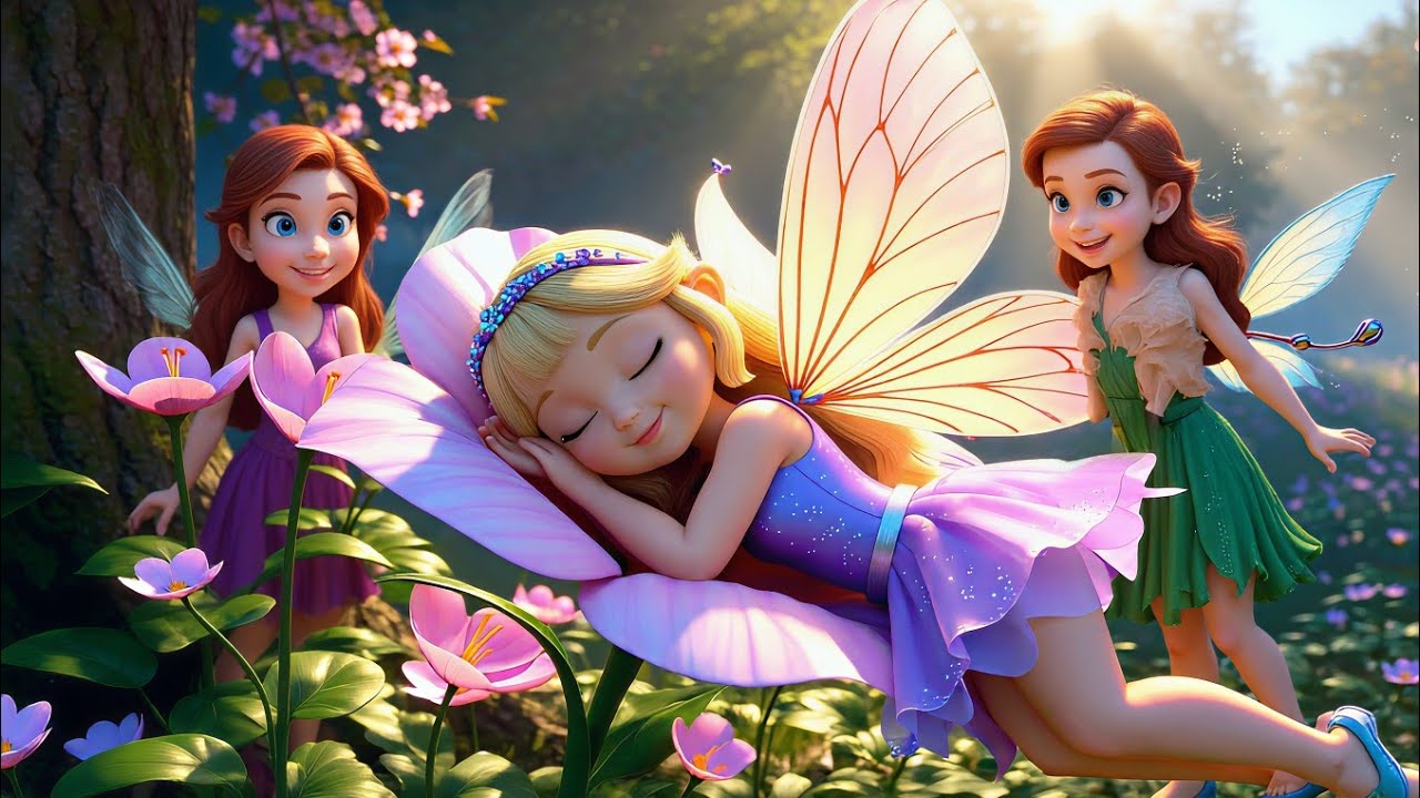 🌈 Cute Little Fairy &ndash; Magical Rainbow Song | Fairy Nursery Rhymes for Kids |  Lullaby Songs 🌙✨