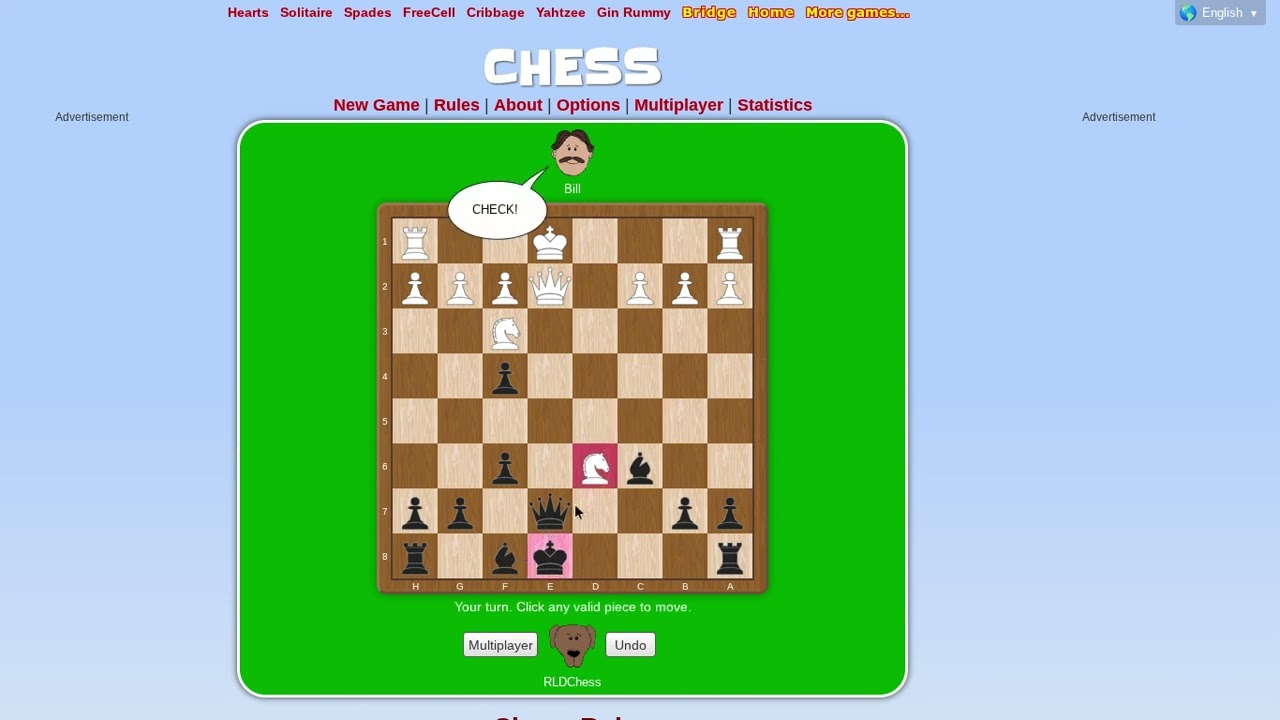 I Beat The Chess Bots On Cardgames.io! (pt. 1: Bill)