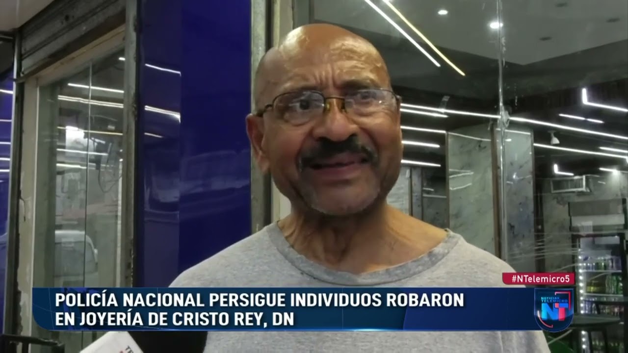 Policía Nacional persigue individuos robaron en joyería de Cristo Rey, DN