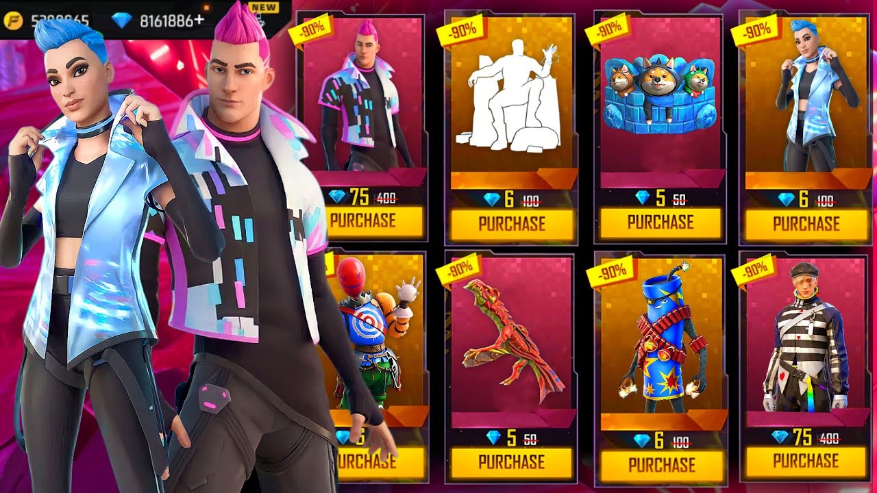 Buying 12000+ Diamonds In Noob Account To Buying Max Evo Gun Skins, Old Rare Bundles & Rare Emotes