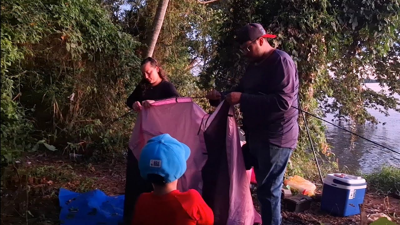 Passamos a noite no Rio 😱, Acampamento e Pescaria no Rio Paraná 🏕 🐟 