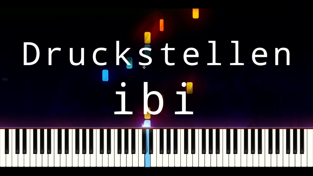 Druckstellen - ibi Piano Tutorial (Synthesia) | bluvs