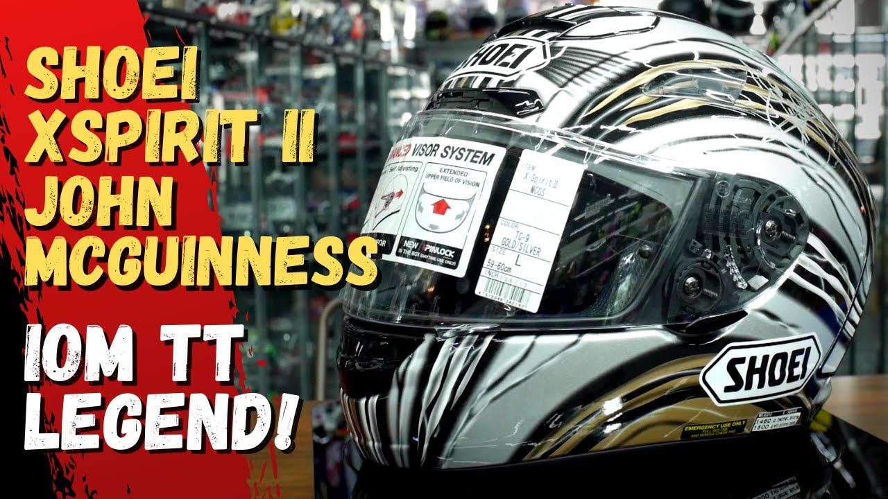 SHOEI XSPIRIT II JOHN MCGUINNES | IOM TT LEGEND!