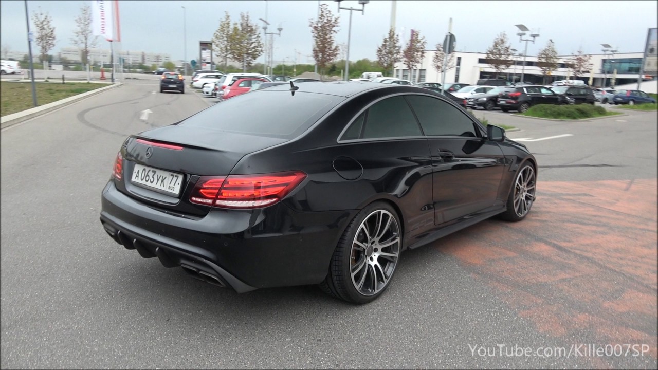GAD Mercedes E-Coupe revs, launch control & lovely sounds 1080p