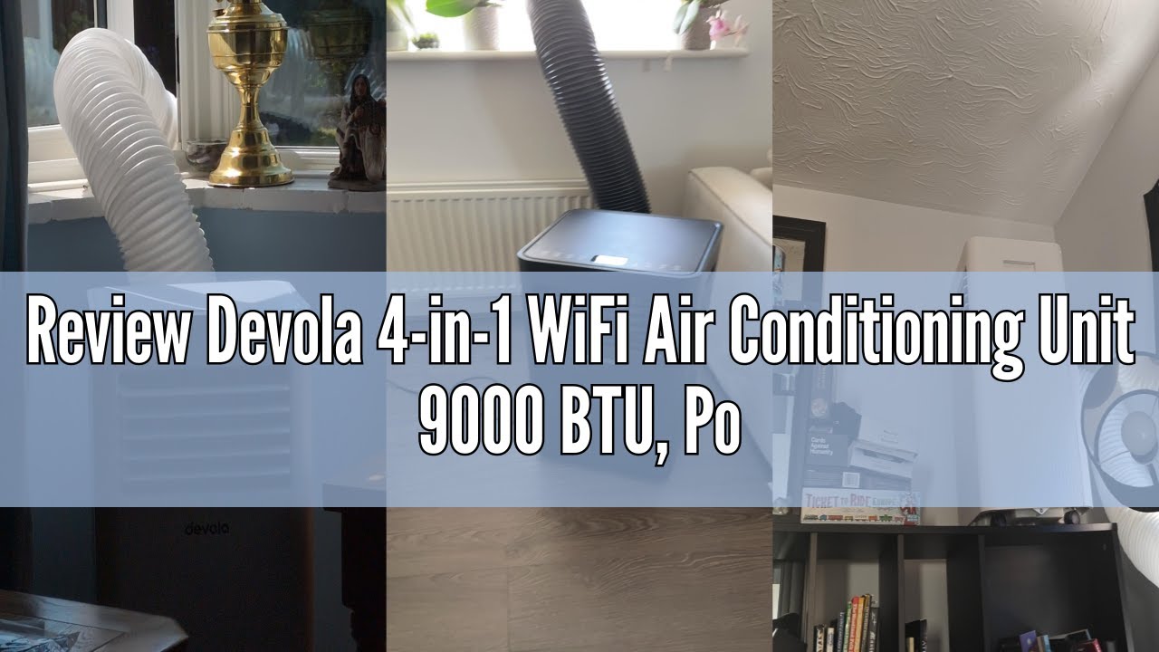 Review Devola 4-in-1 WiFi Air Conditioning Unit 9000 BTU, Portable Air Conditioner & 28L/day Dehumid