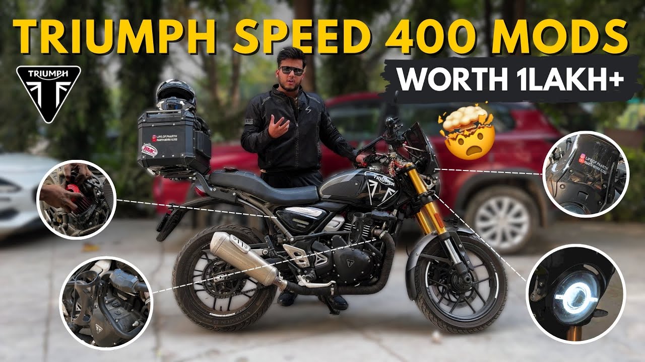 How I modified my Triumph Speed 400 into a Beast of worth 5 Lakhs 🤯🤑