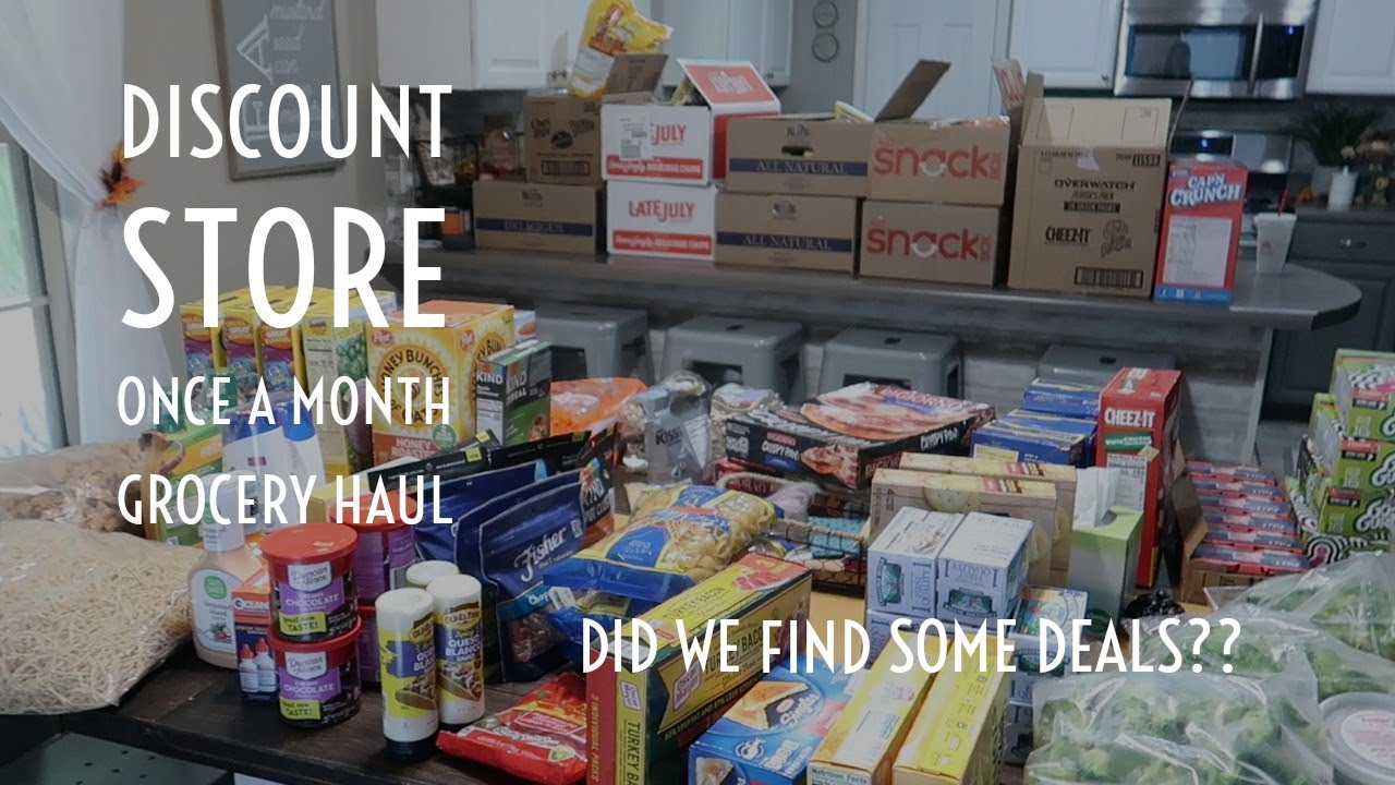Once a month Discount STore Grocery Shopping Day and Haul