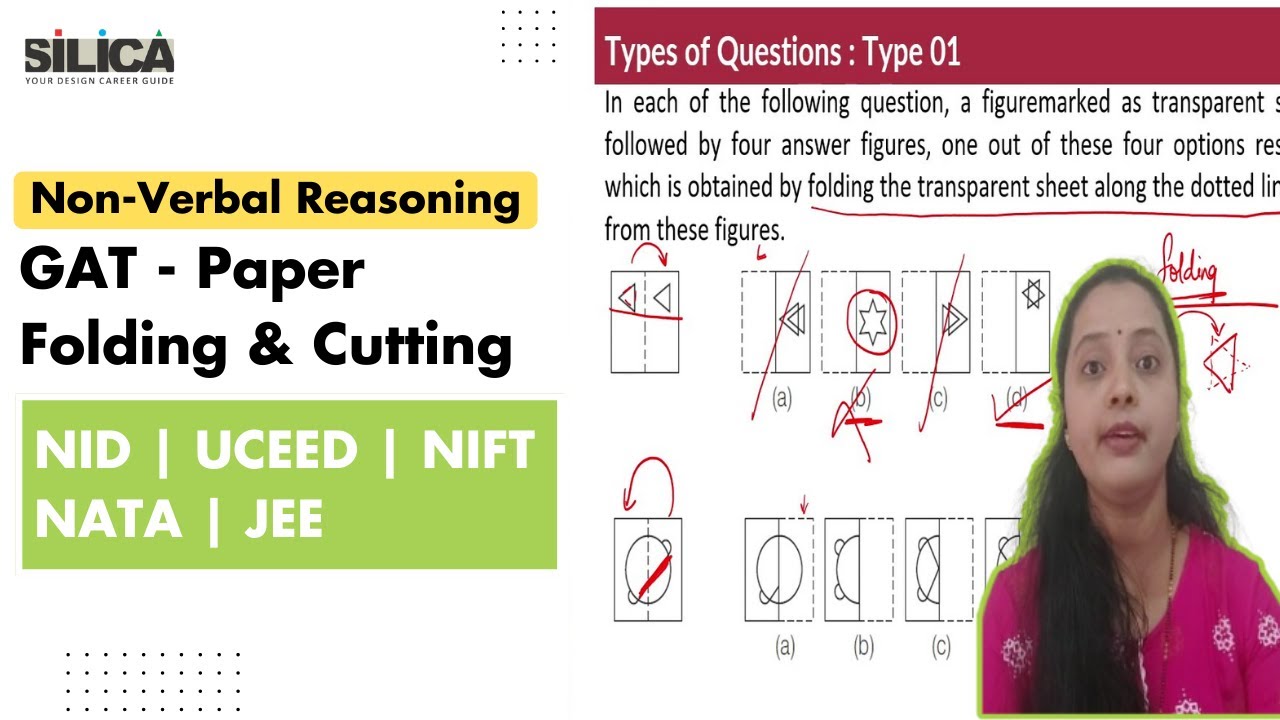 Paper Folding & Cutting | Aptitude Test Preparation for NID NIFT NATA UCEED JEE 2 |  Logical Ability