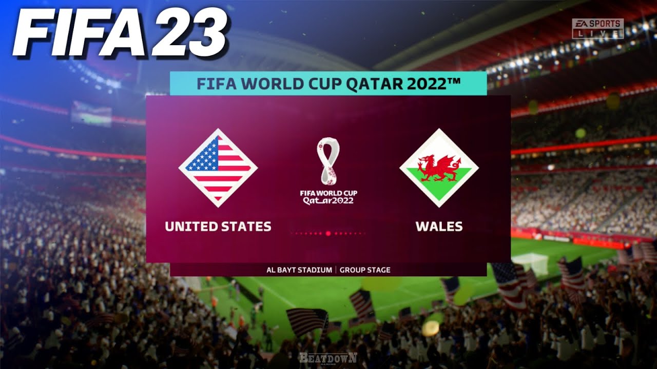 FIFA 23 - USA vs. Wales | 2022 FIFA World Cup