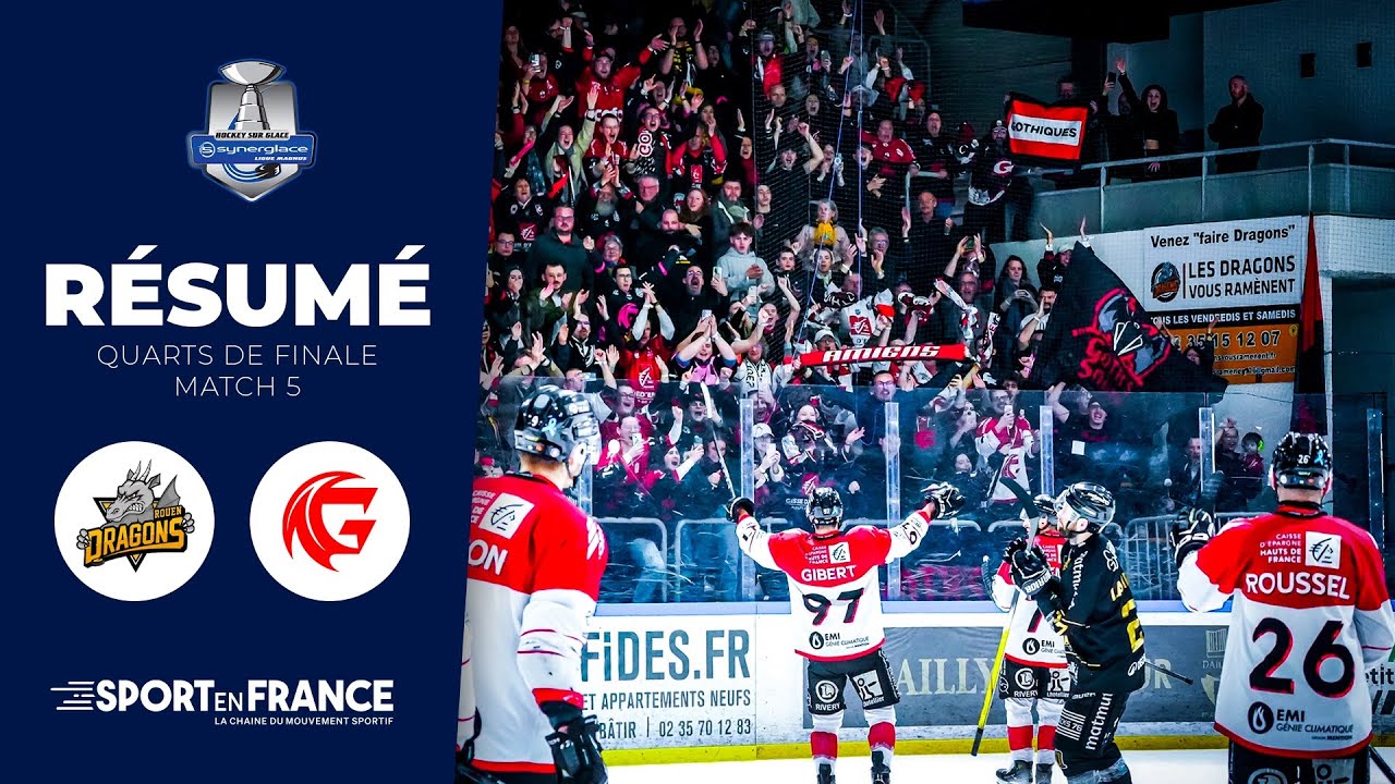 🏒 Le résumé de ROUEN - AMIENS (QUARTS DE FINALE - MATCH 5) | Synerglace Ligue Magnus 2024/25