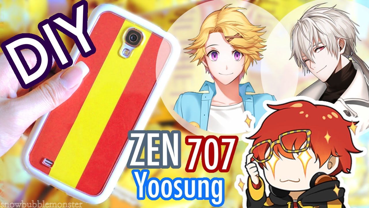 【DIY】 Swappable Inserts for Smart Phone Case 【Mystic Messenger 수상한 메신저】 | snowbubblemonster
