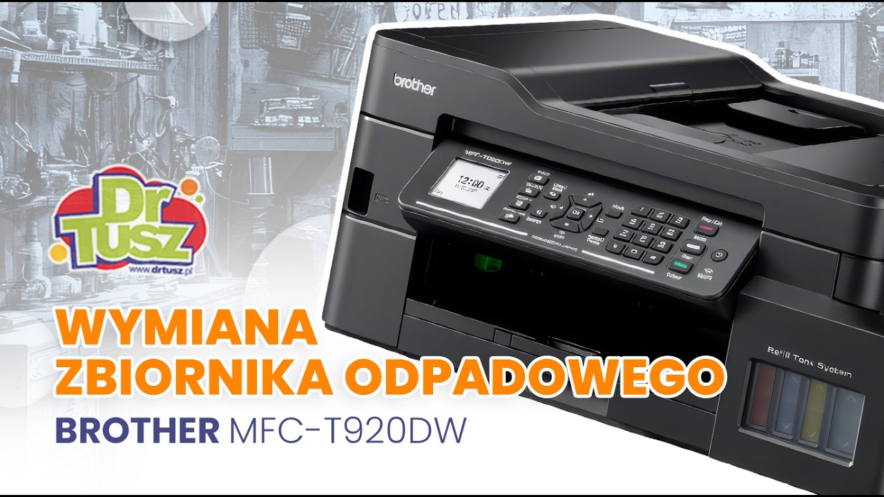 Wymiana zbiornika odpadowego w Brother MFC T920DW
