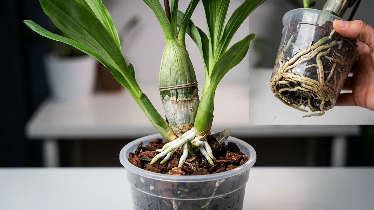 Пересадка Орхидеи Catasetum Pileatum