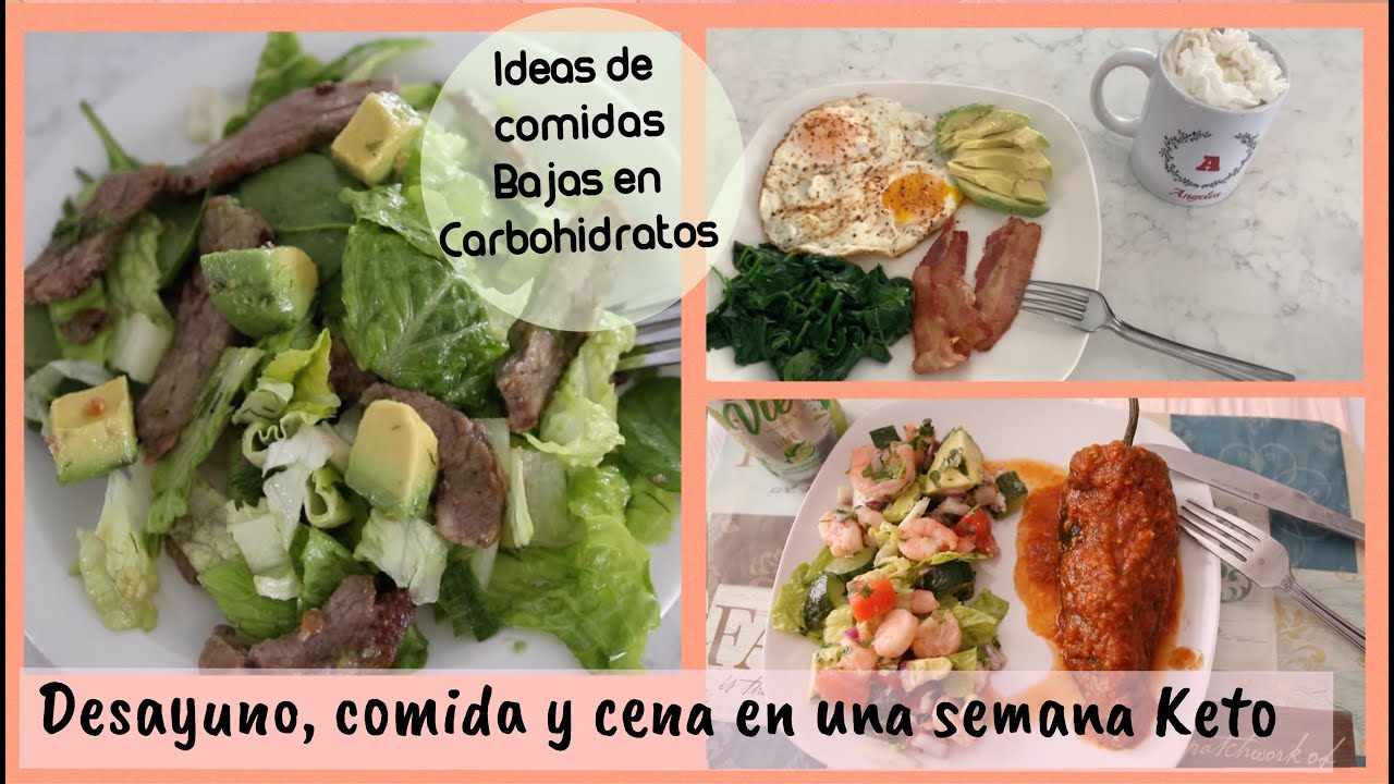 Que comer en una semana Keto | Comida baja en carbohidratos | ideas para comer en una dieta Keto