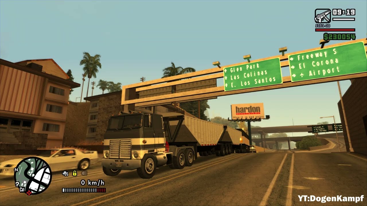 GTA San Andreas - Driving Long Trailer Trucks From Spinybed to RS Haul Truck Depot