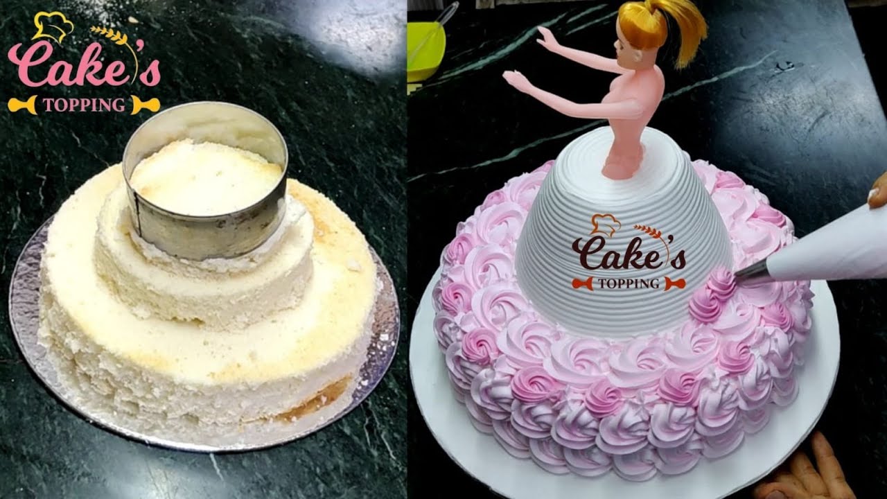 doll cake || barbie doll cake