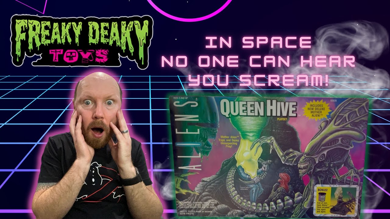 Aliens Queen Hive Playset from Freaky Deaky Toys Episode 121