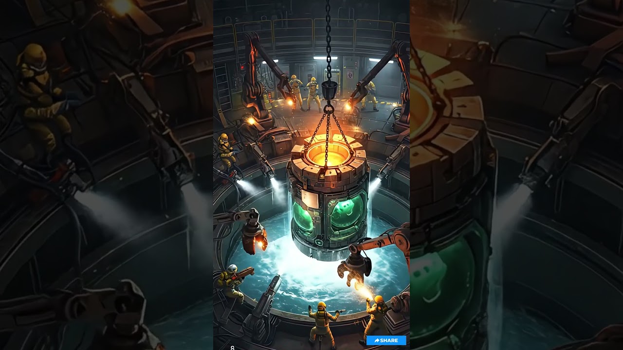 Witness the incredible assembly of a futuristic #shorts #reactor #scifi #futuretech #mustwatch