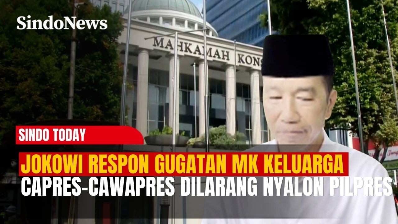 Jokowi Respon Gugatan MK Keluarga Capres-Cawapres Dilarang Nyalon Pilpres | Sindo Today | 28/02