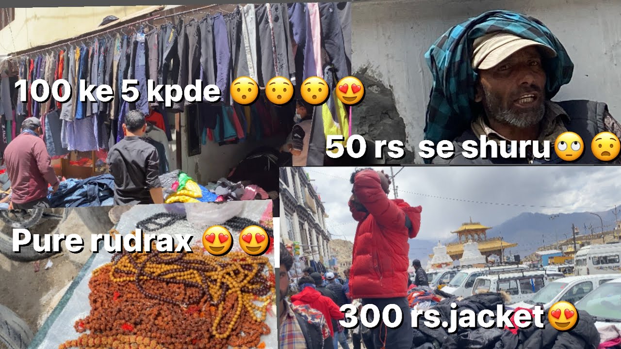 The cheapest market (sunday market) in leh Ladakh #tmg #ladakh #sundaymarket #tmgvlogs #lehladdakh