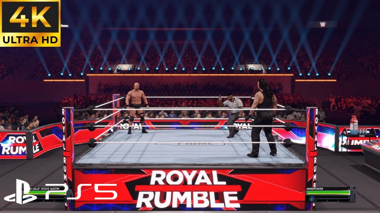WWE 2K25 PS5 4K Gameplay Walkthrough | Stone Cold Vs The Undertaker | Royal Rumble 
