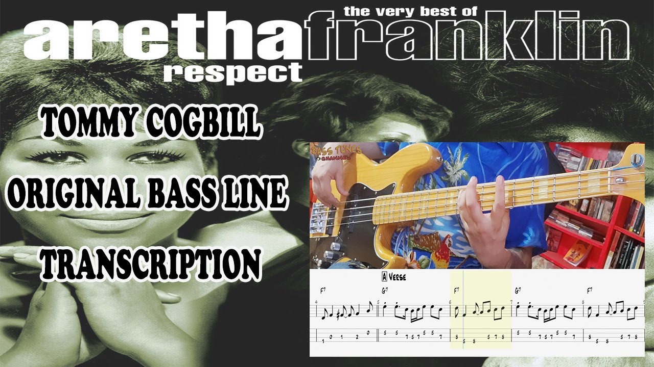 Aretha Franklin - Respect BASS COVER (with tabs and Sheet)