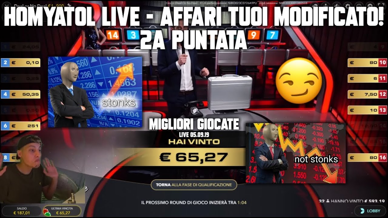 Homyatol live - AFFARI TUOI MODIFICATO!😏 - 2a puntata