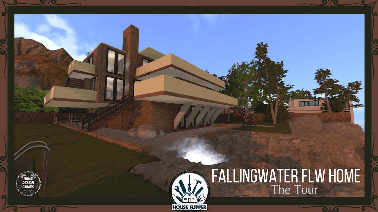 House Flipper|Luxury DLC|Fallingwater FLW Home (Moonrise Falls)|The Tour